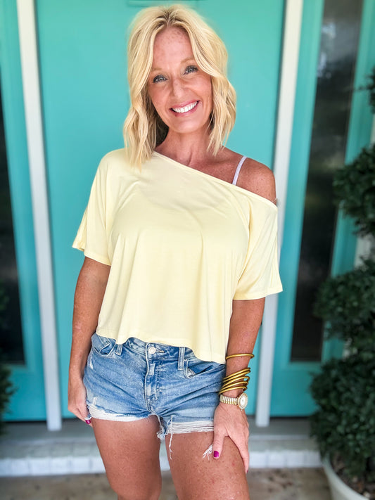 Easy Does It Off the Shoulder Top