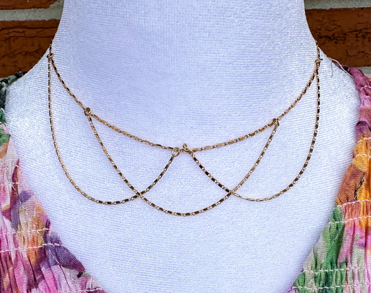 The Spencer Dainty Chain Drop Necklace