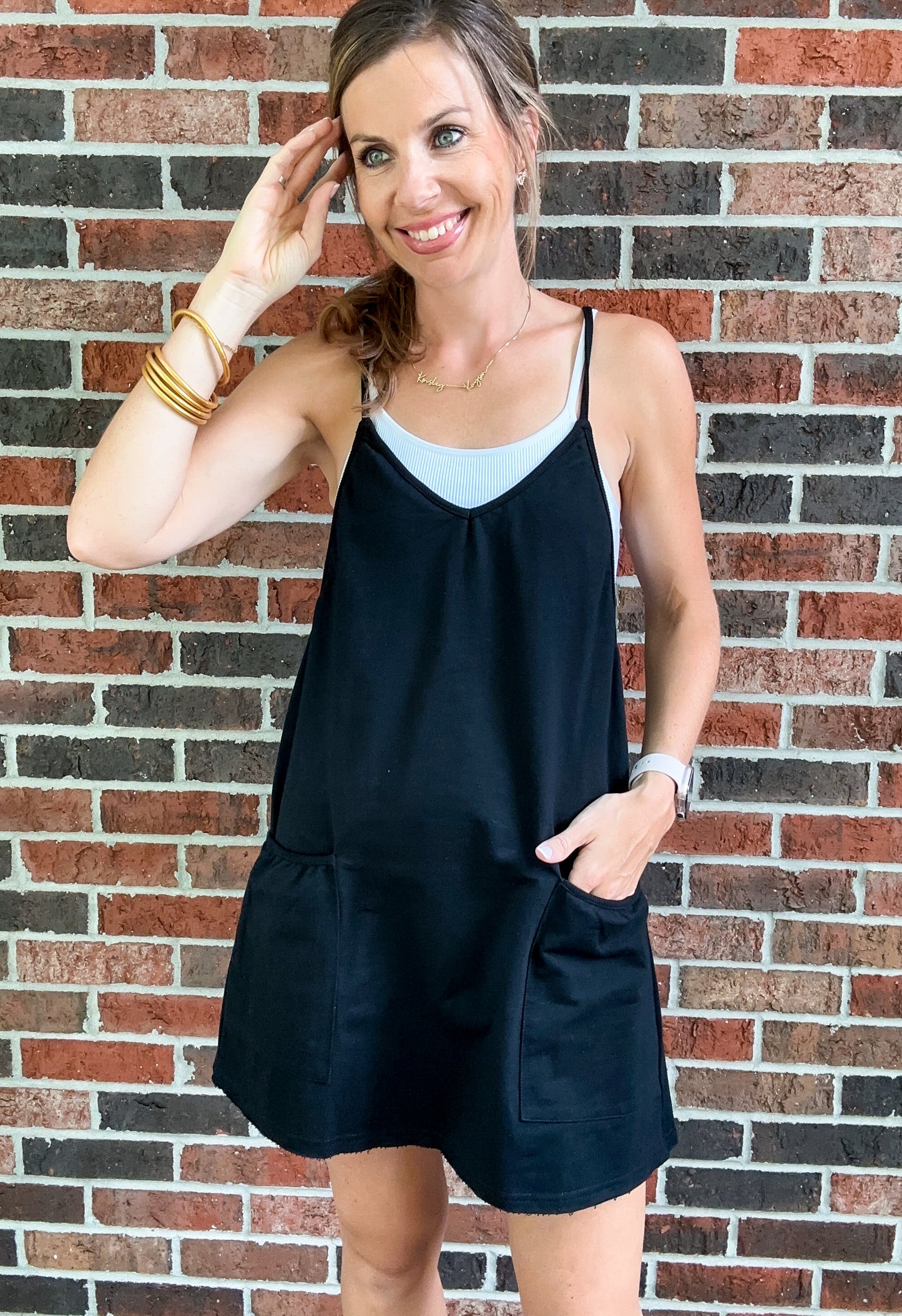 Sporty Dress w/ Built In Romper