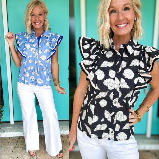Classy Seashell Blouse
