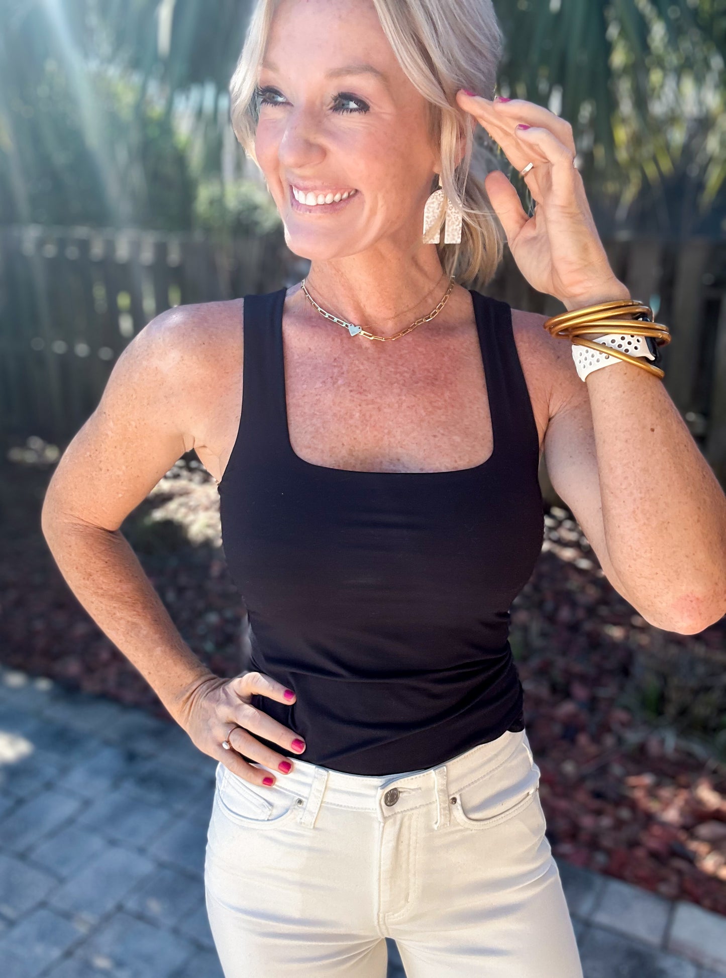 Seamless Square Neck Buttery Tank