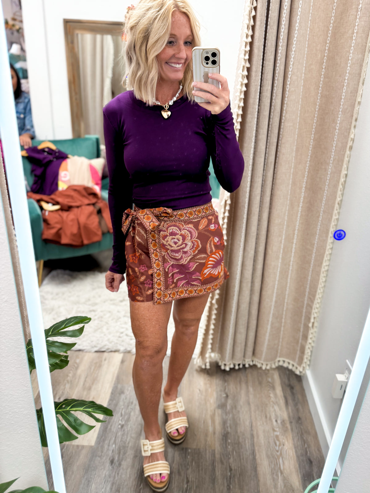 Terra Cotta State of Mind Skort