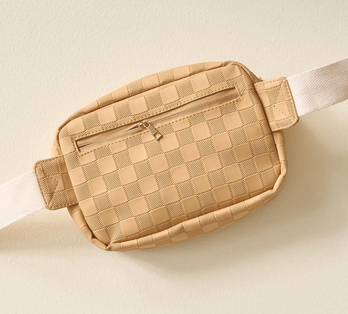 Urban Tan Check Belt Bag