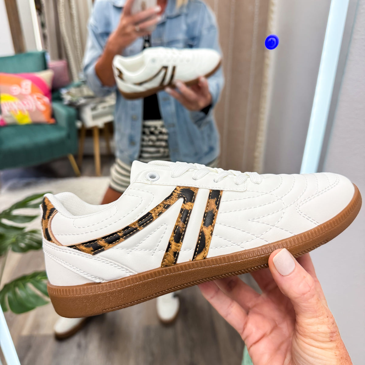 On The Run Leopard Sneakers