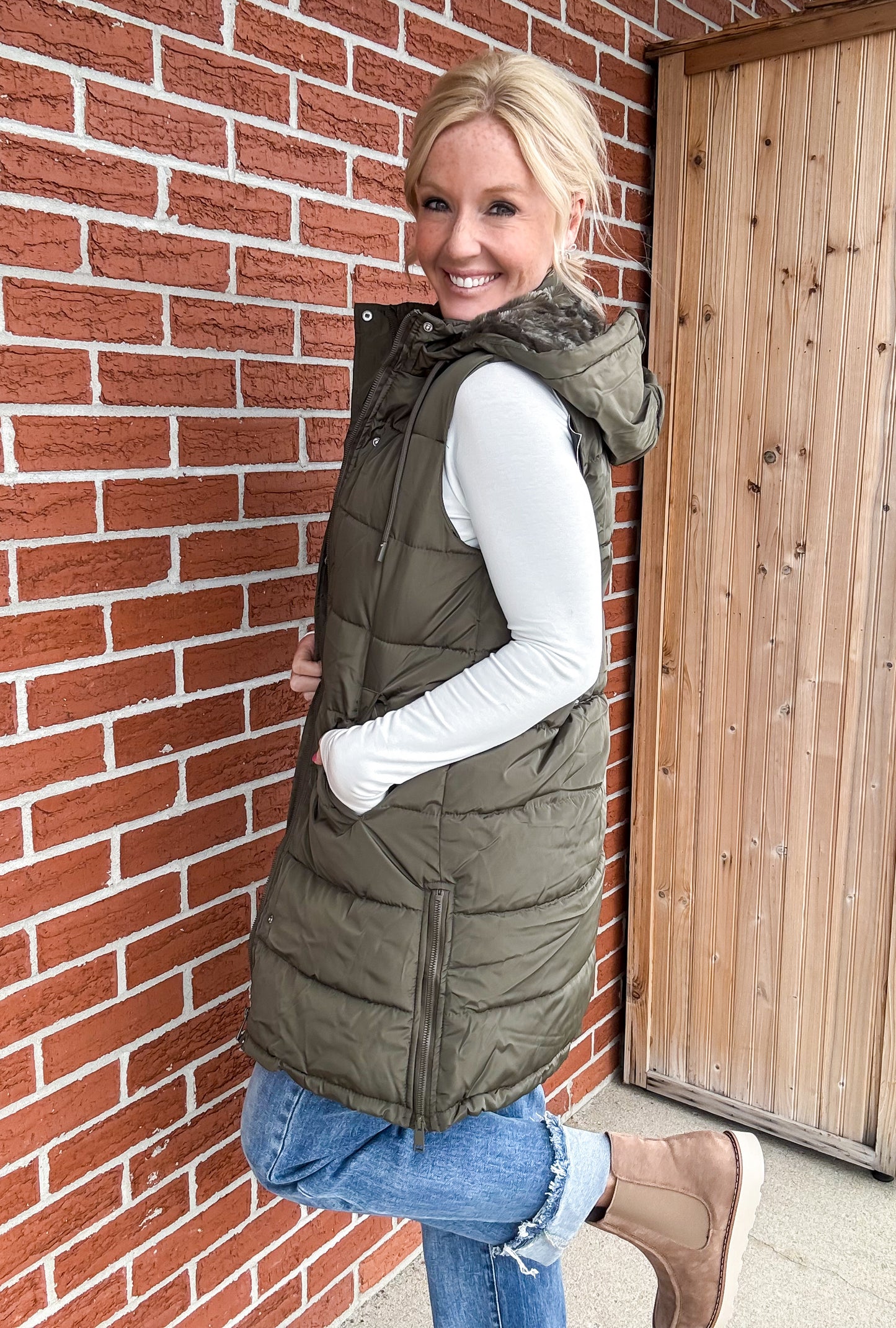 All Day Warmth Longline Puffer Vest