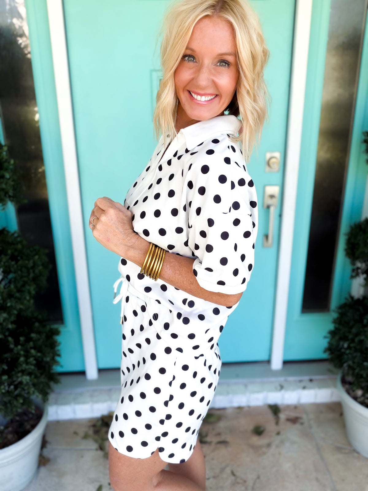 Dotty Chic Skirt Set