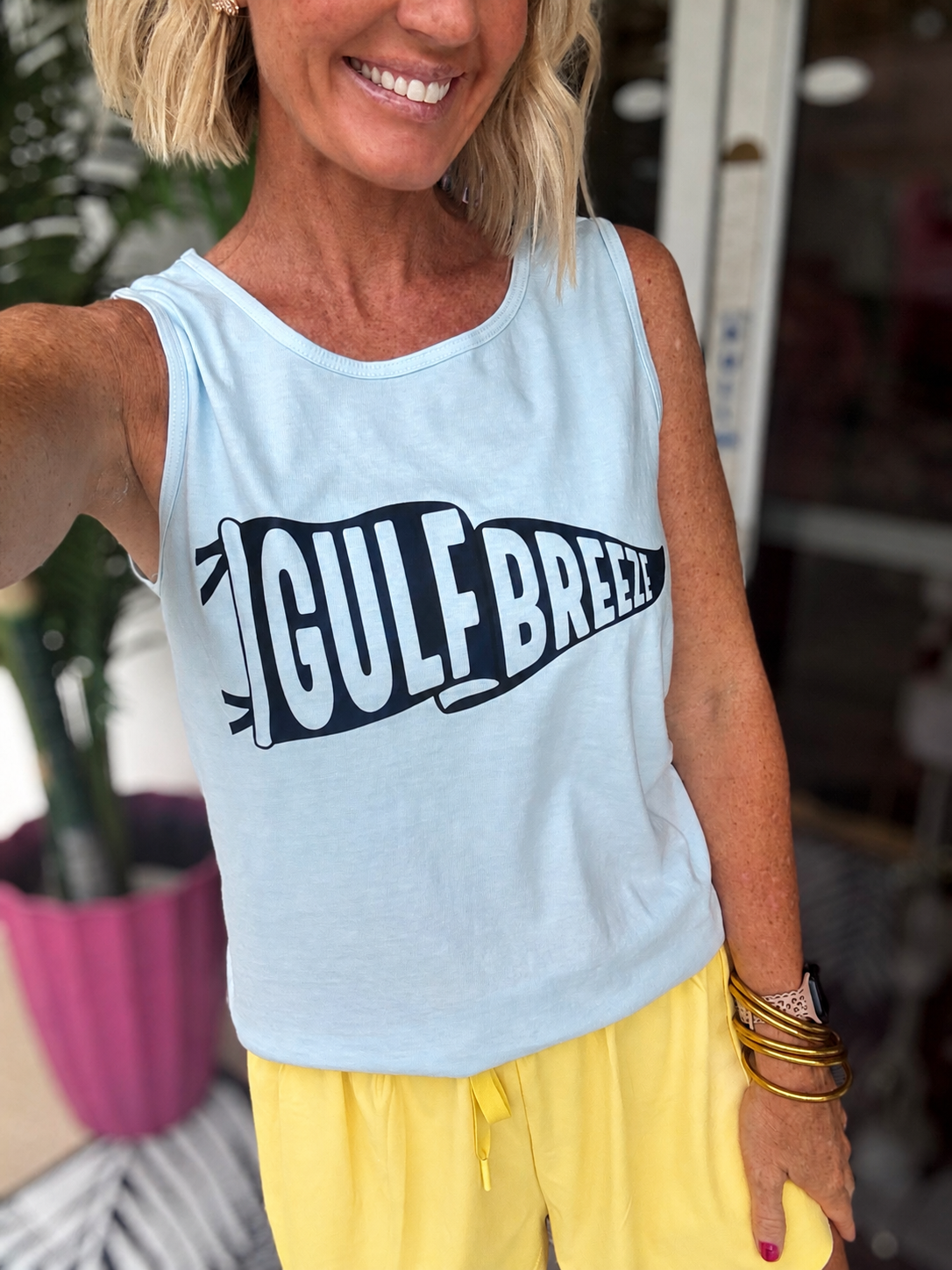 Baby Blue Gulf Breeze Penant Tank