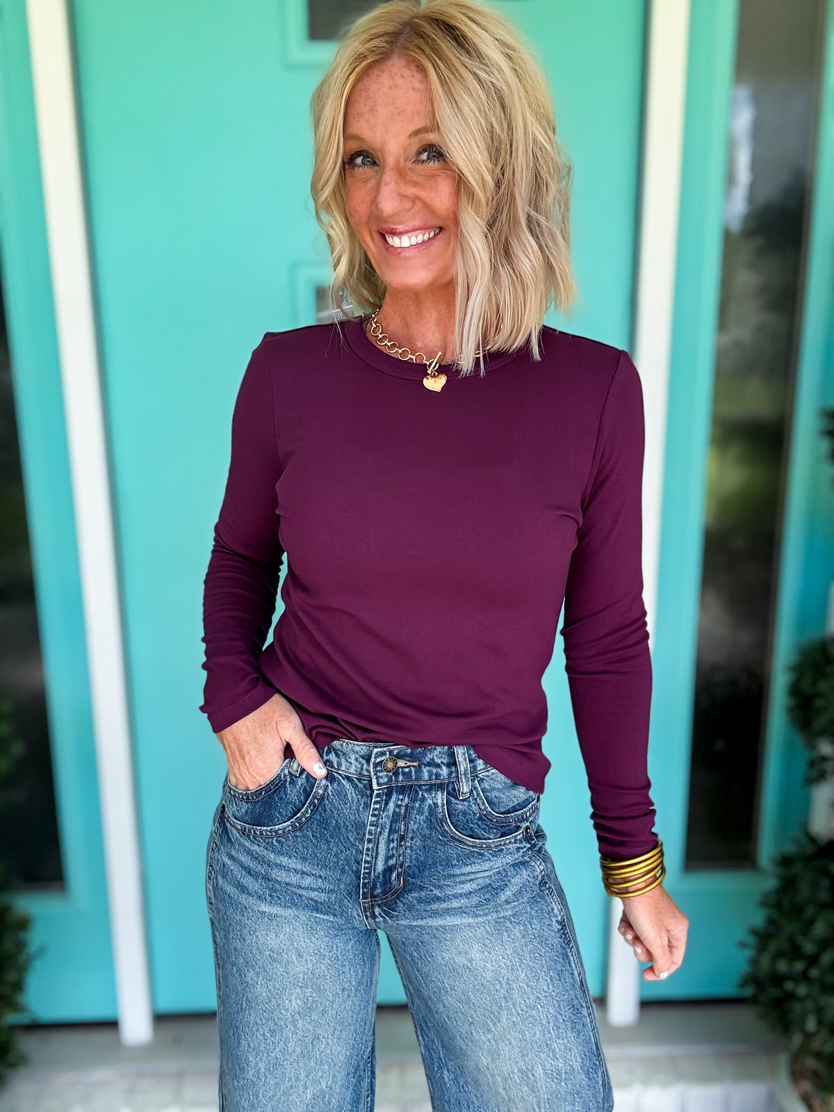 Everyday Basic Crew Neck LS Top
