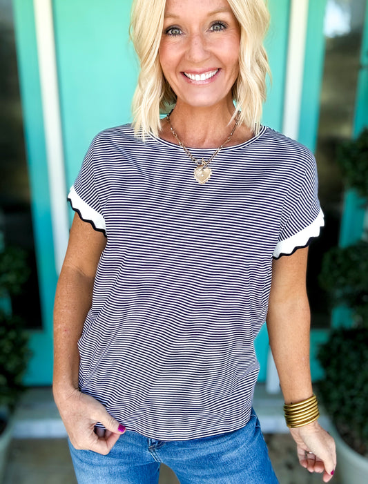 Shoreline Stripes Top