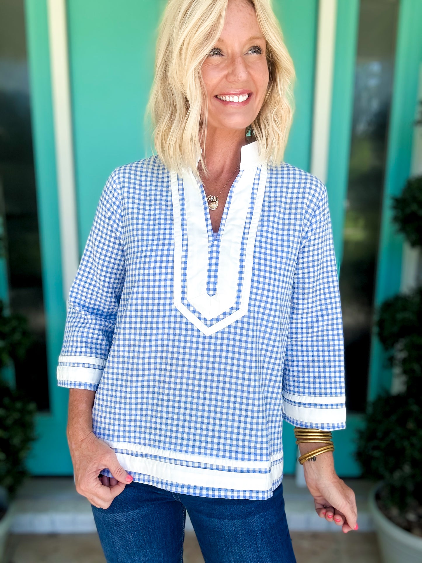 Sunny Day Gingham Top