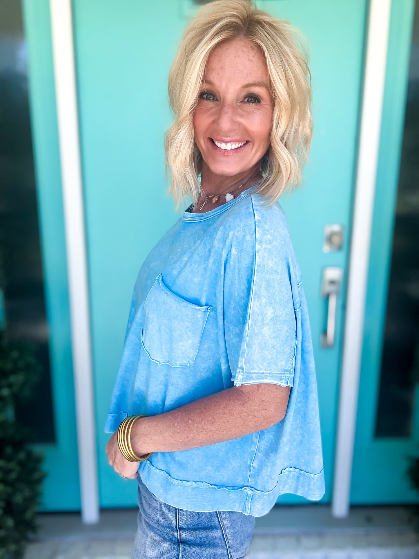 Halo Washed Boxy Tee