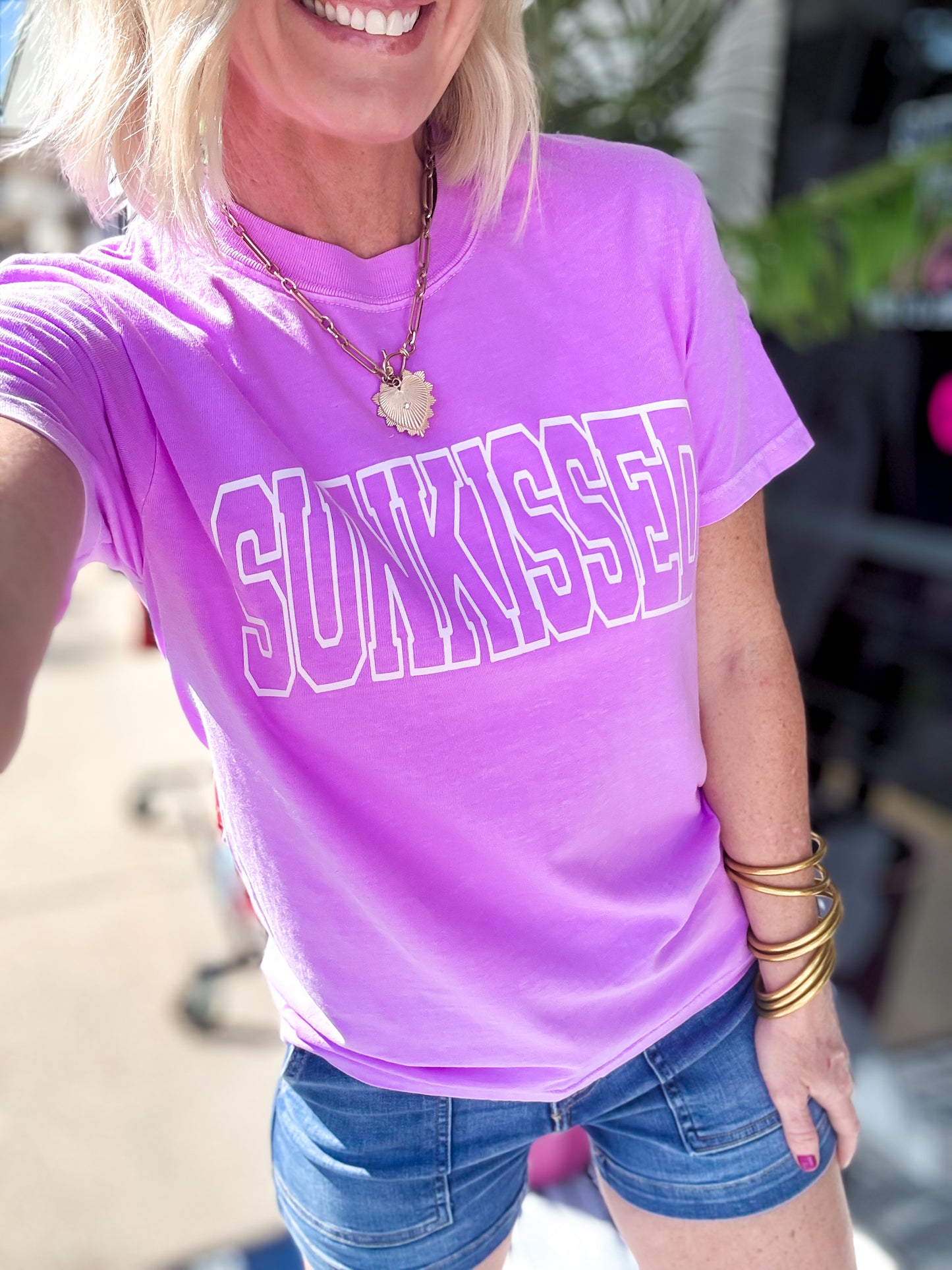 SUNKISSED Orchid Comfort Colors Tee