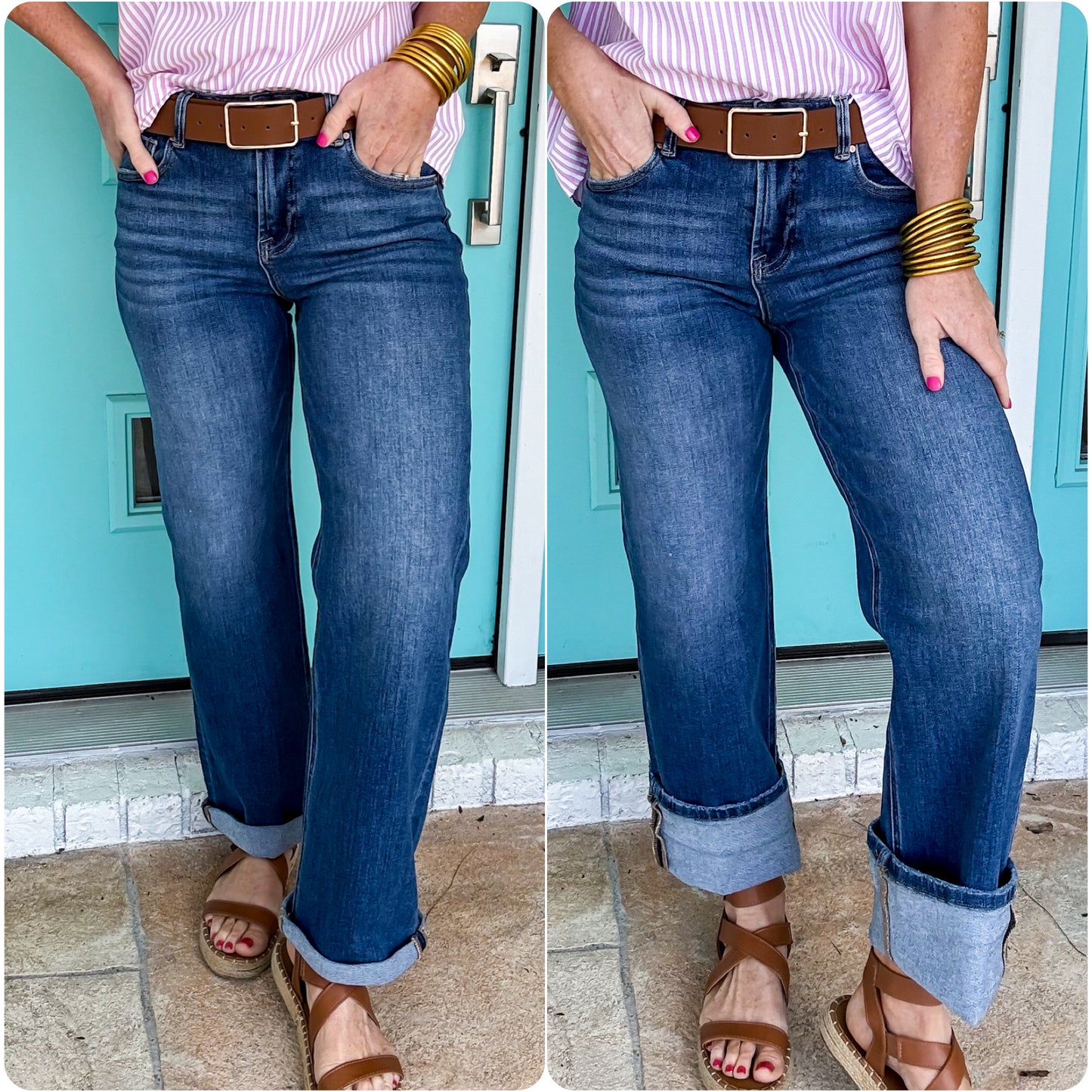 Weekend Roll-Up Jean by Risen