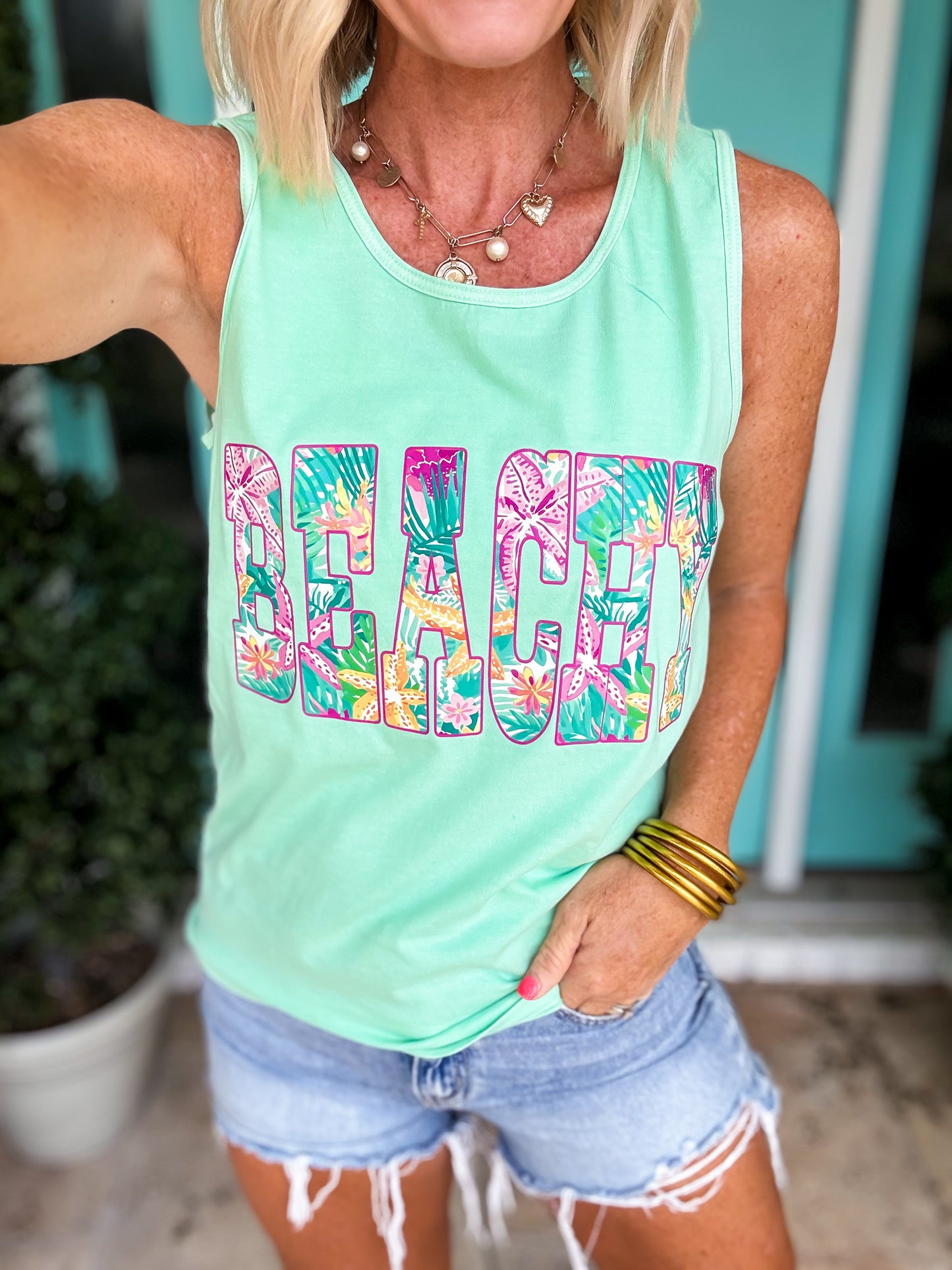 Beachy Floral Tank