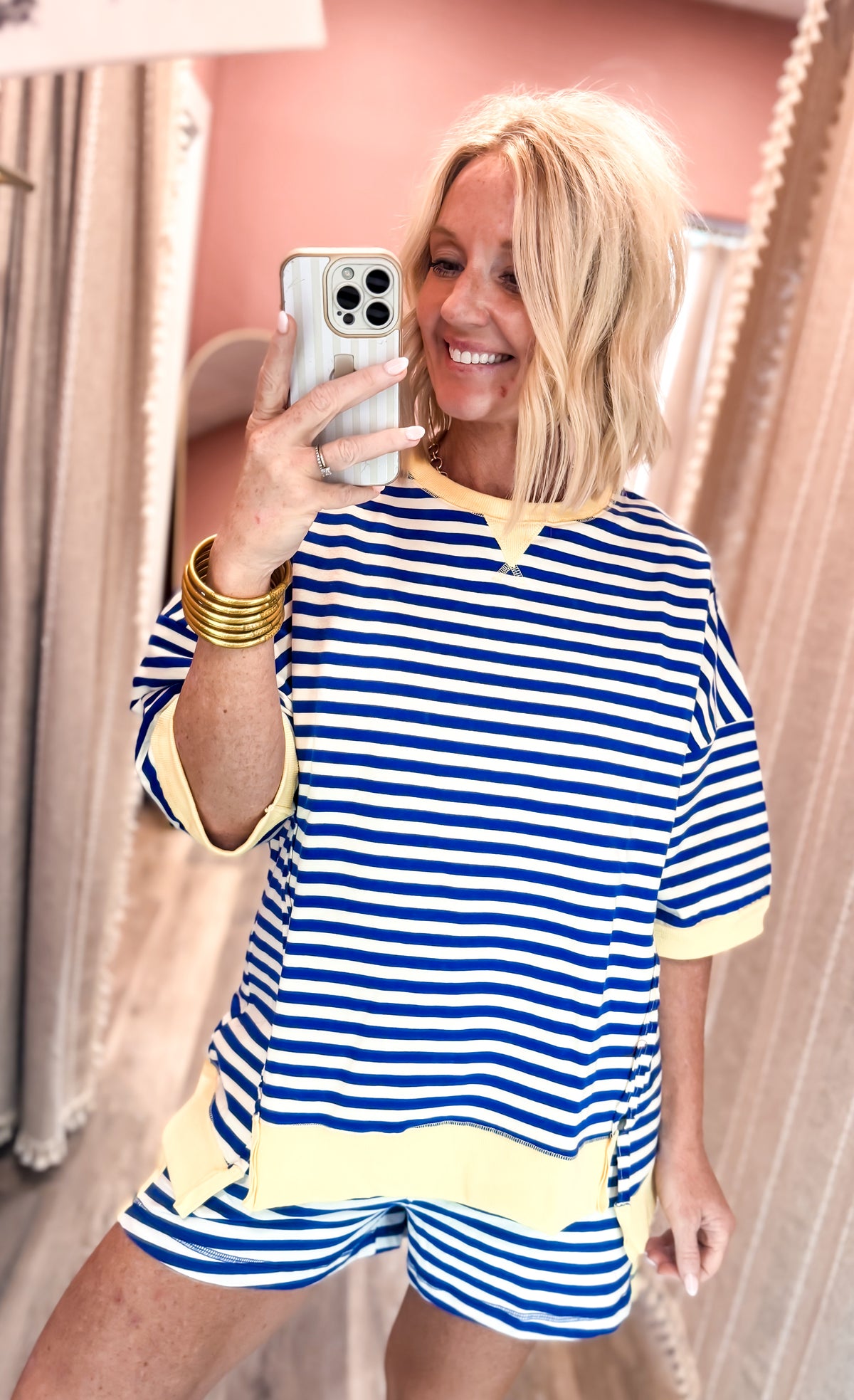 The Blues Stripe Top
