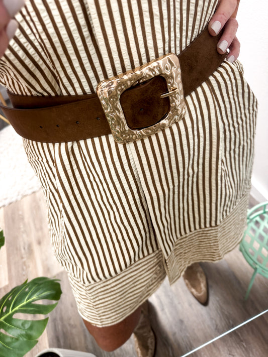 The Kora Suede Belt