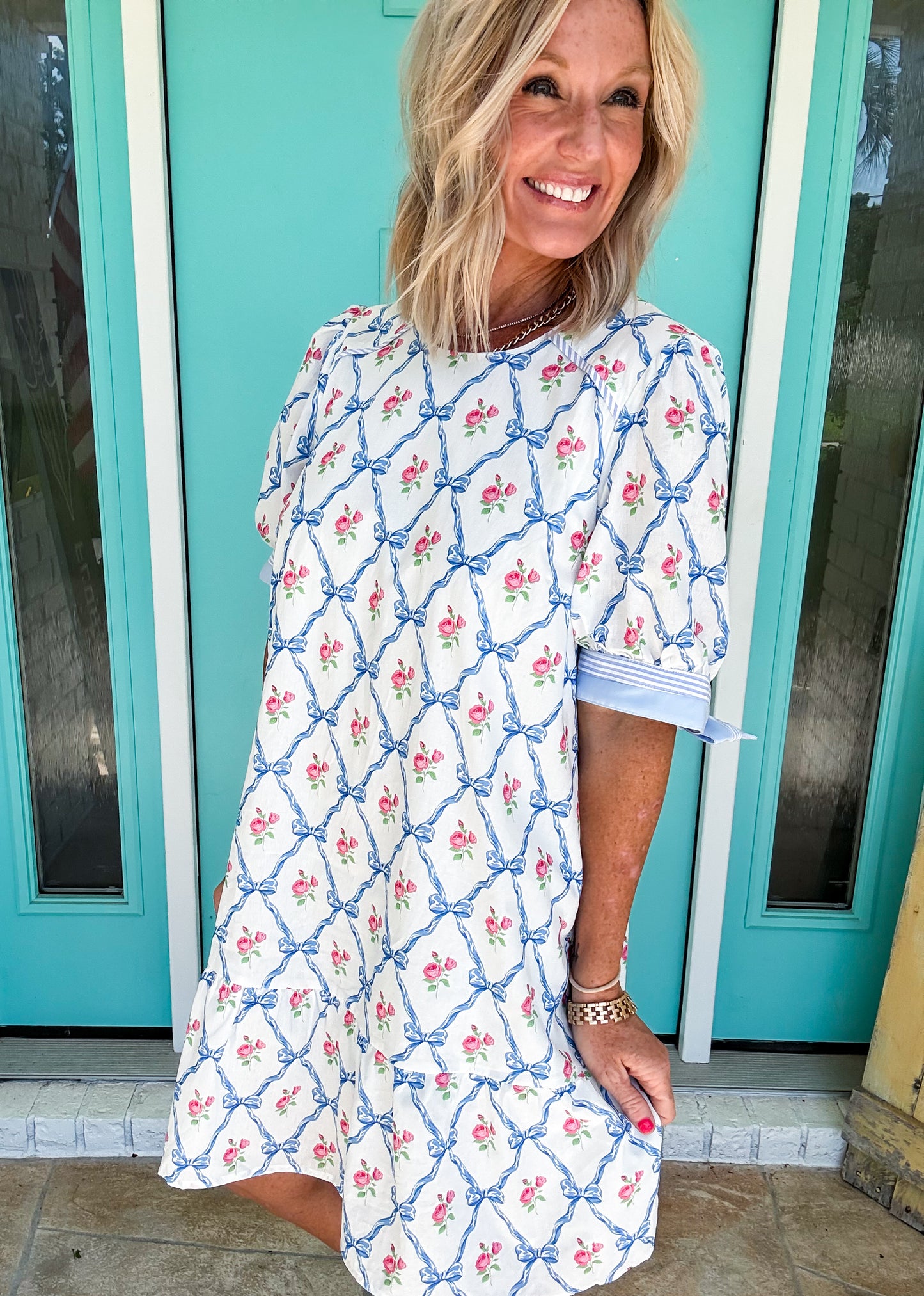 Tie It Up Dainty Floral Dress