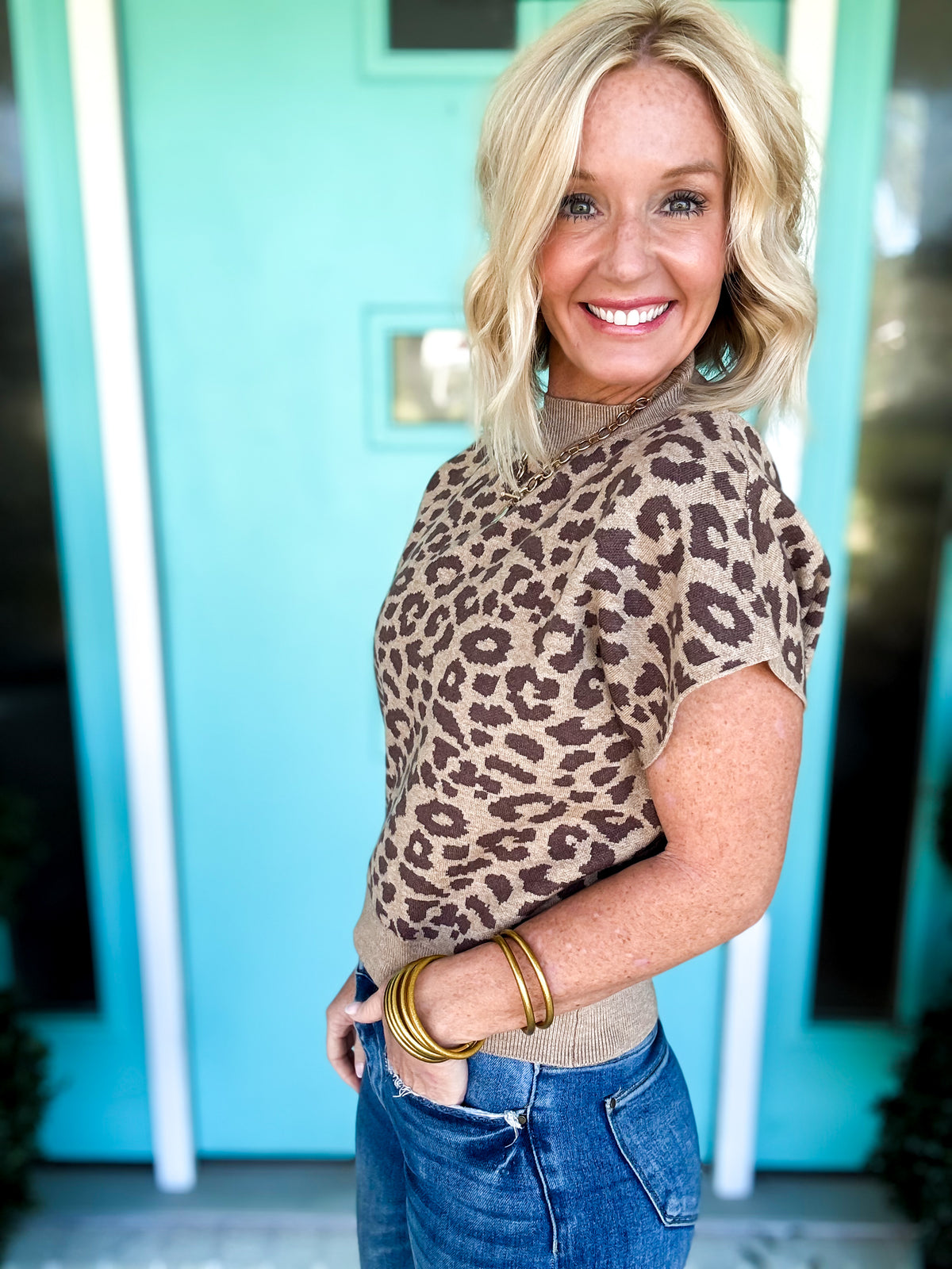 Moody Leopard Top