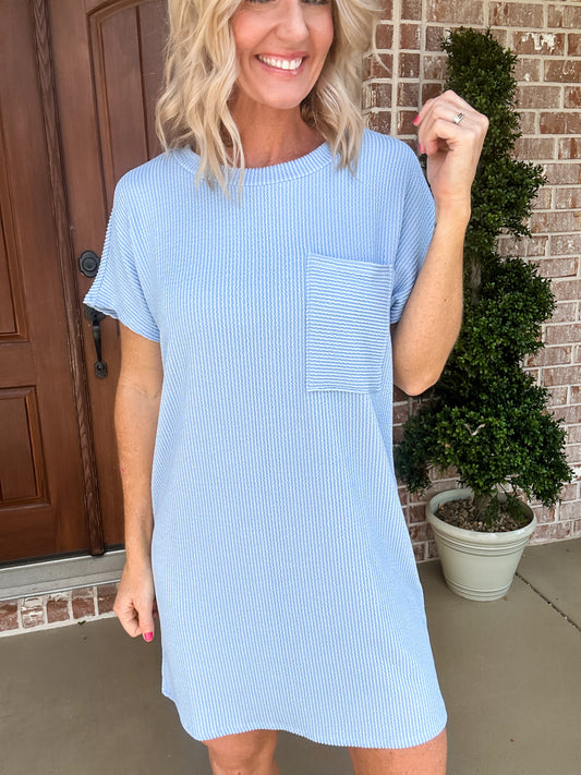 Ryleigh Ribbed Round Neck Dress