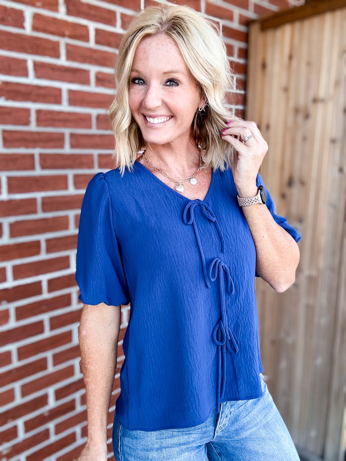 Tie Front Blouse