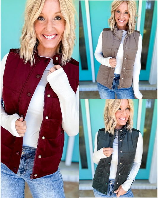 The Cordy Puffer Vest by Staccato