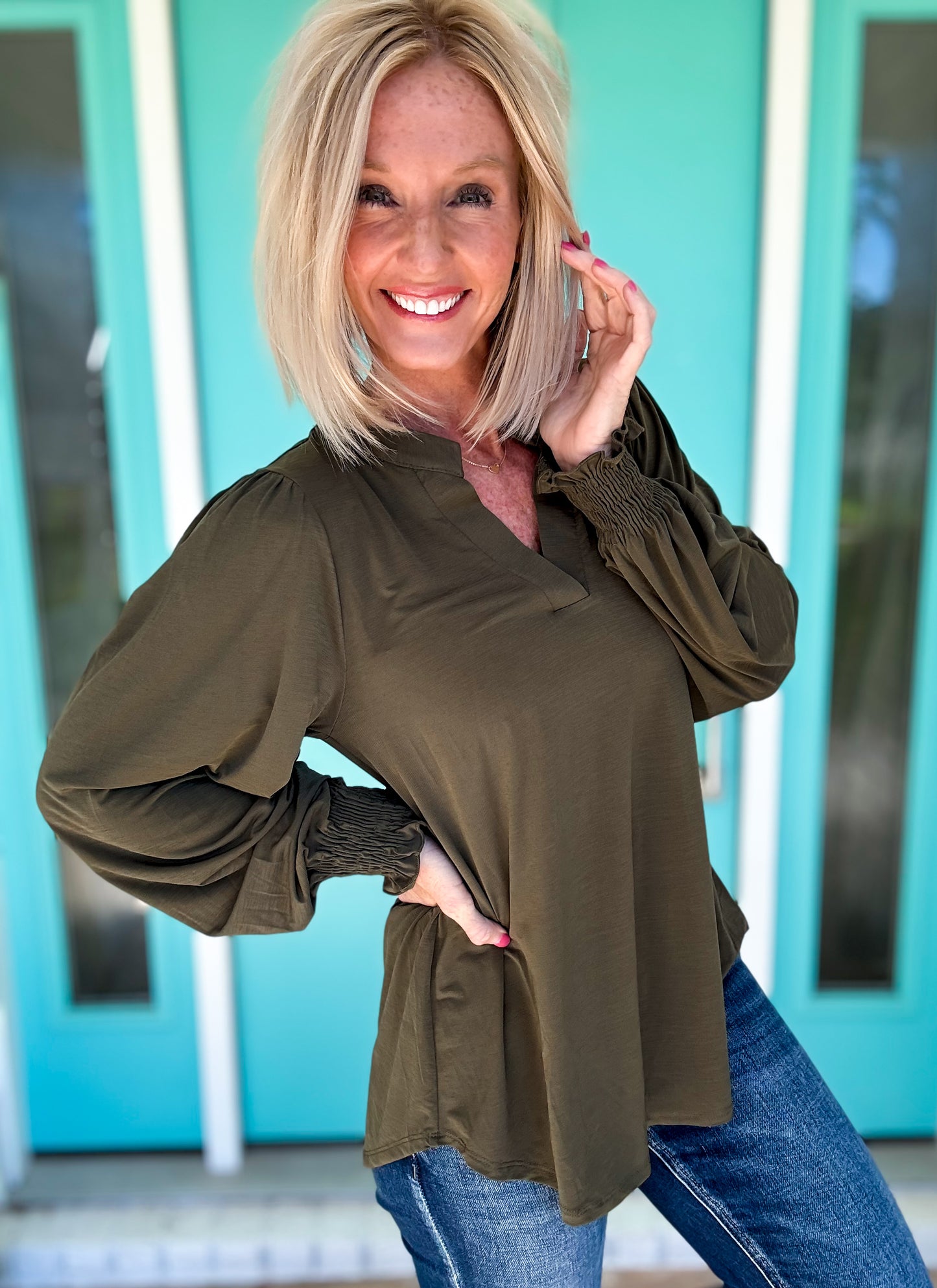 Simply Smocked Sleeve Top