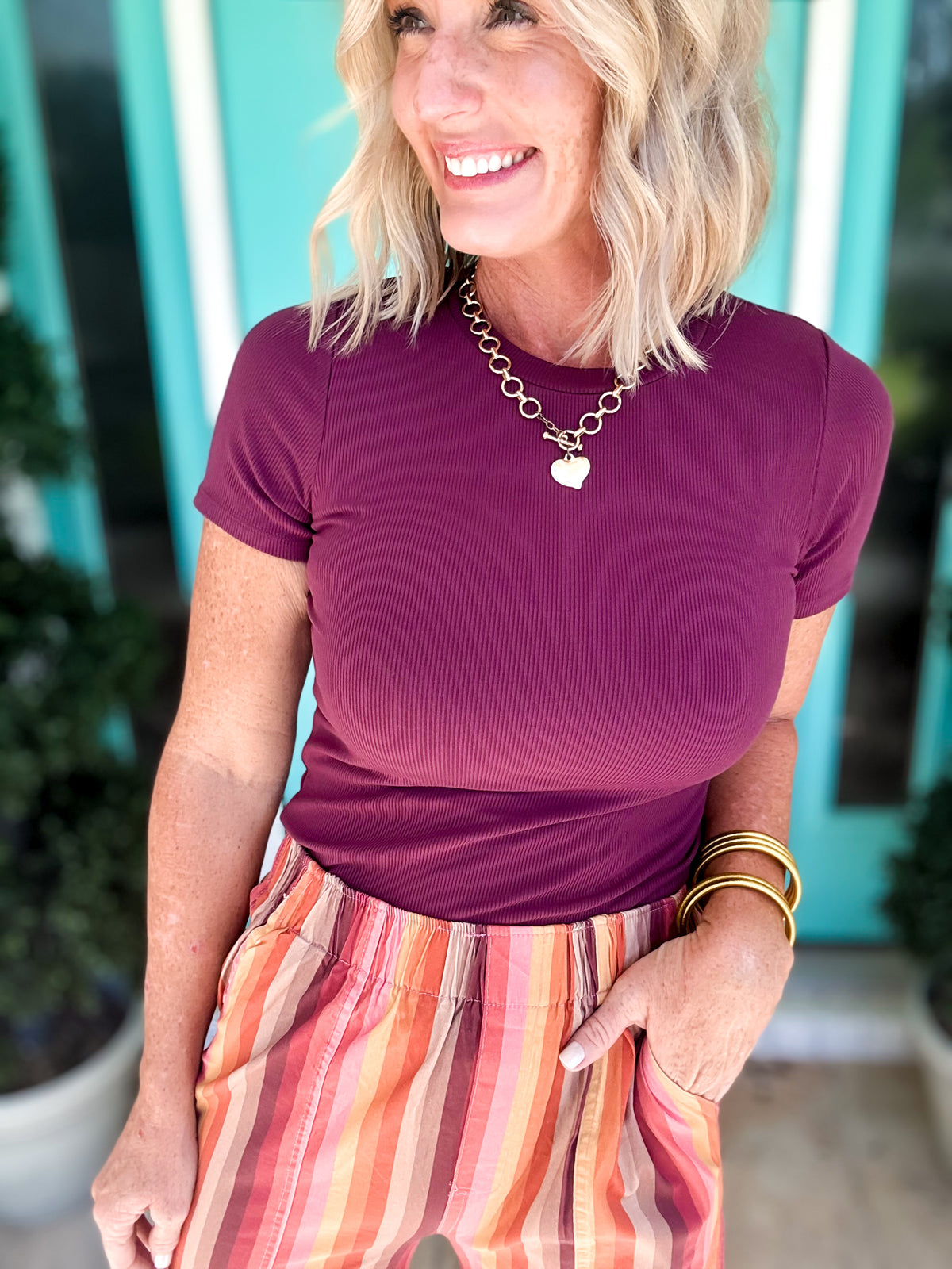 Streamlined Rib Tee by Mono B