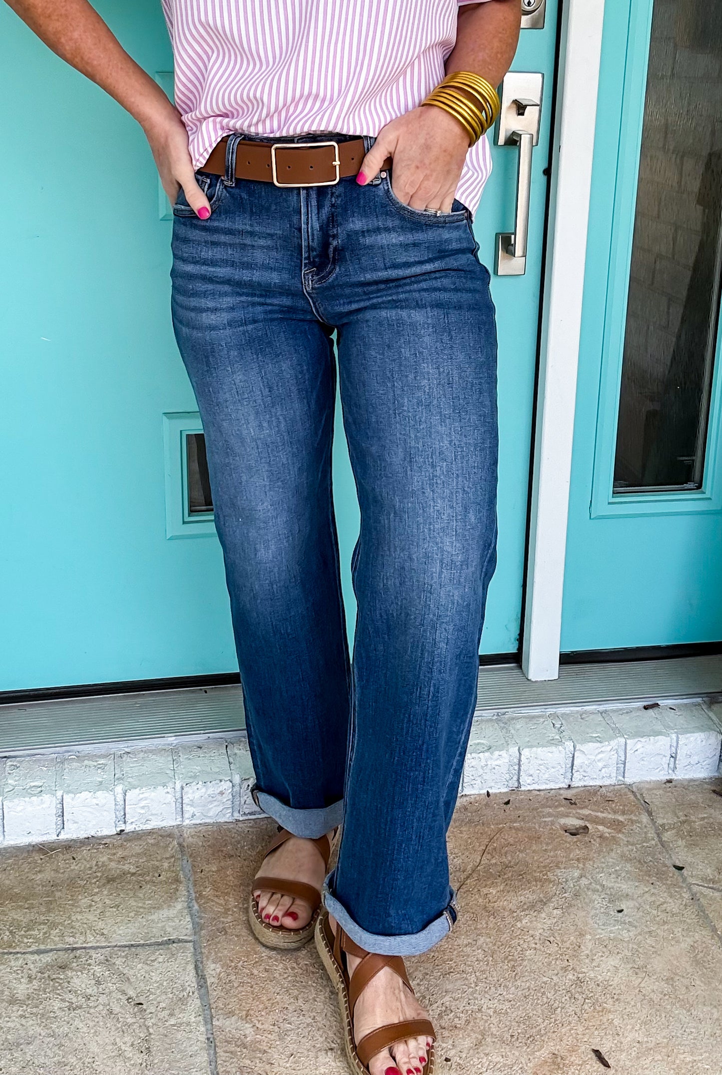 Weekend Roll-Up Jean by Risen