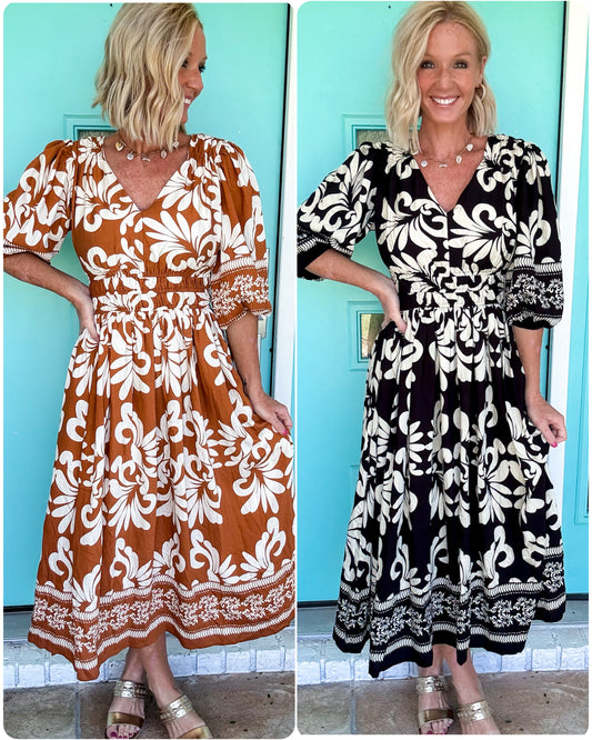 Autumn Solstice Midi Dress