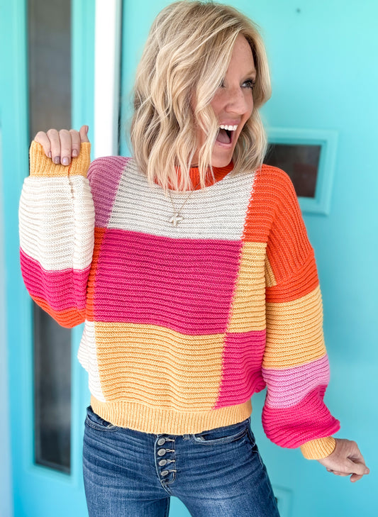 Soft Blocks Sweater