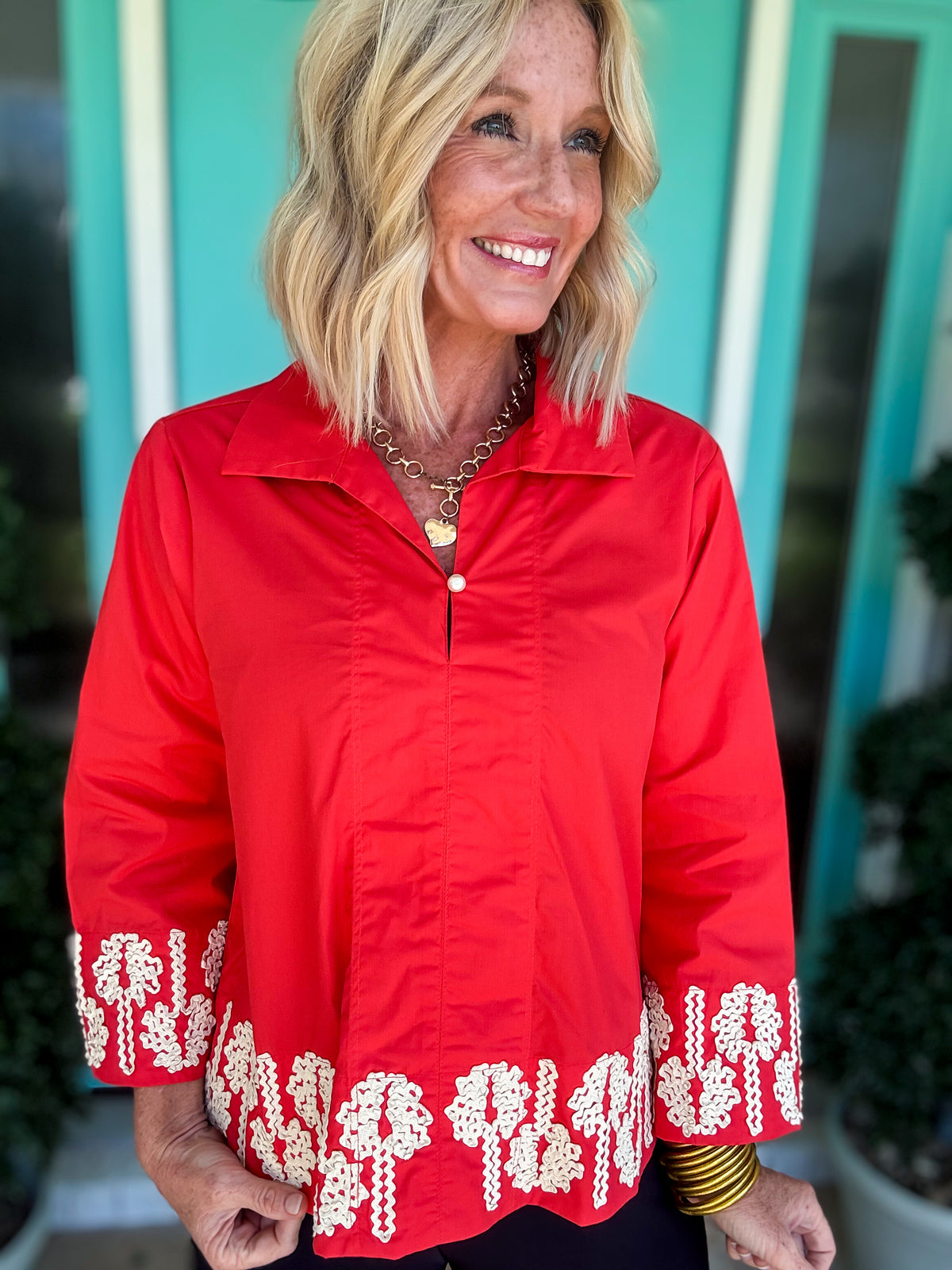 Floral Accent Blouse