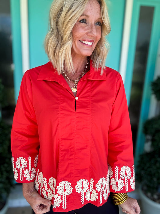 Floral Accent Blouse