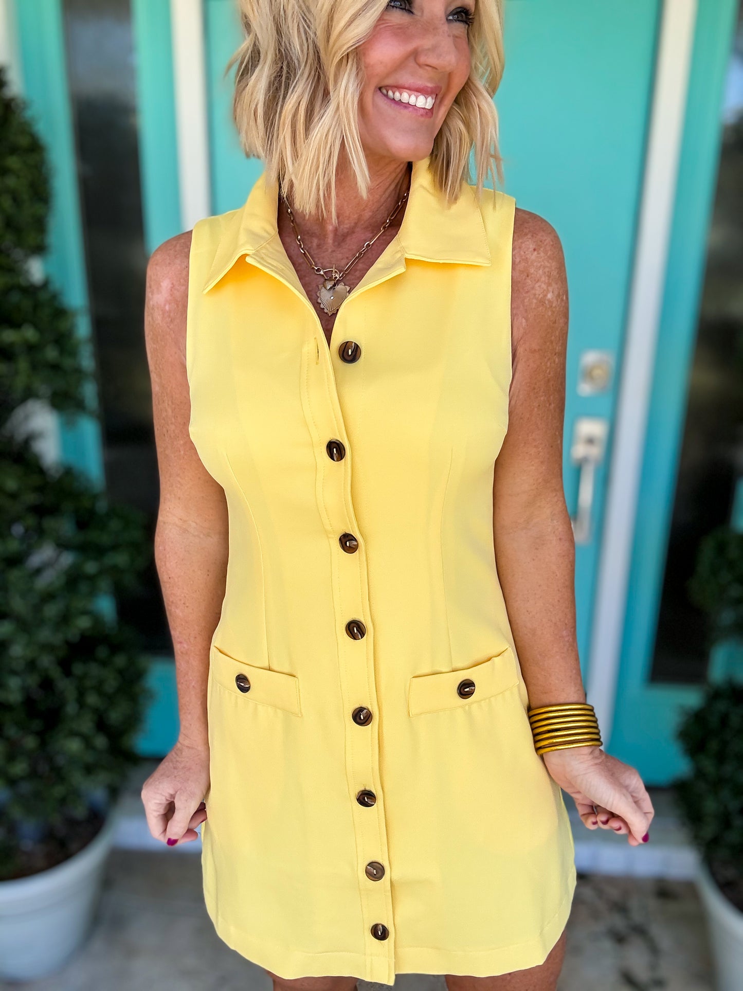 Summer Charm Button Dress