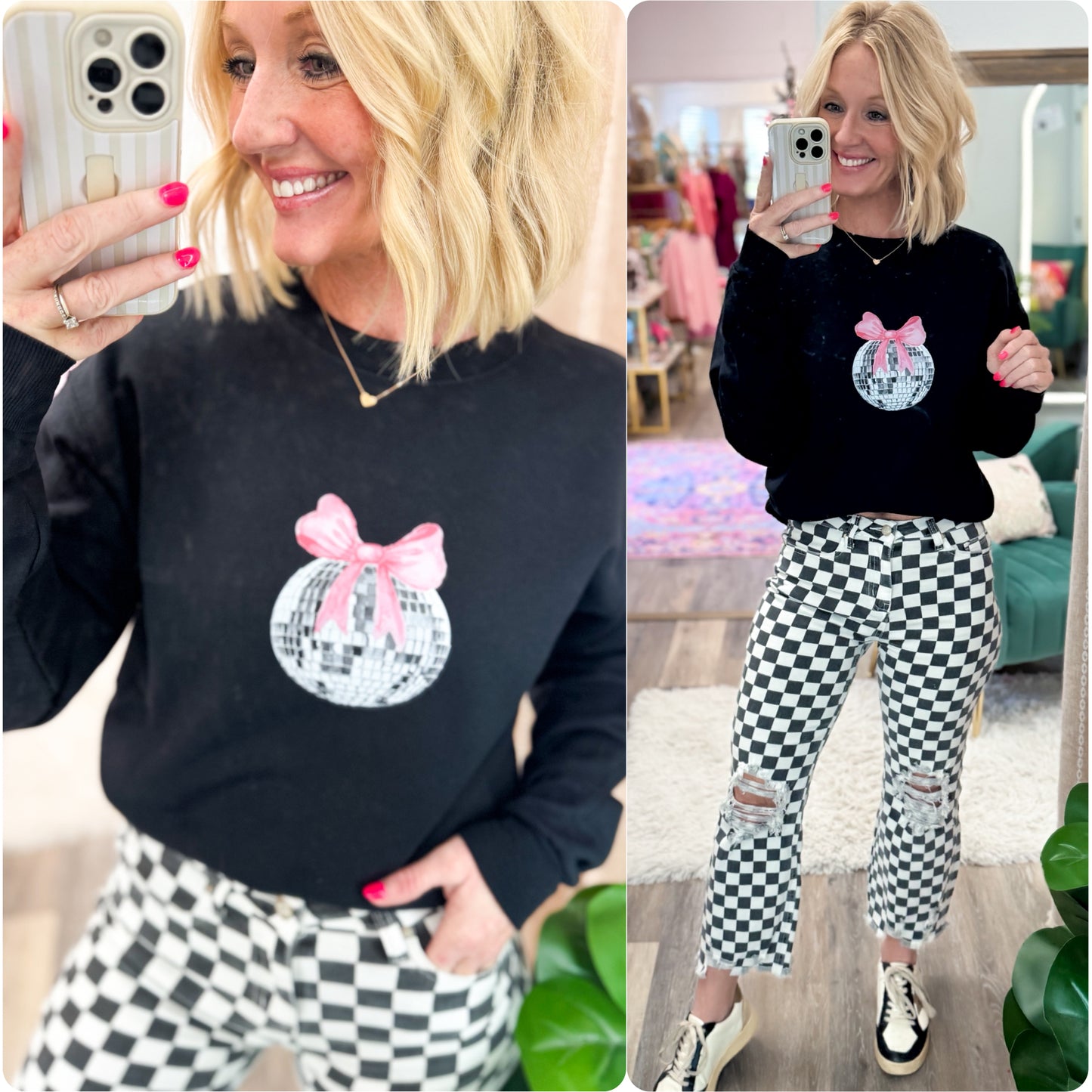 Discos & Bows Sweatshirt