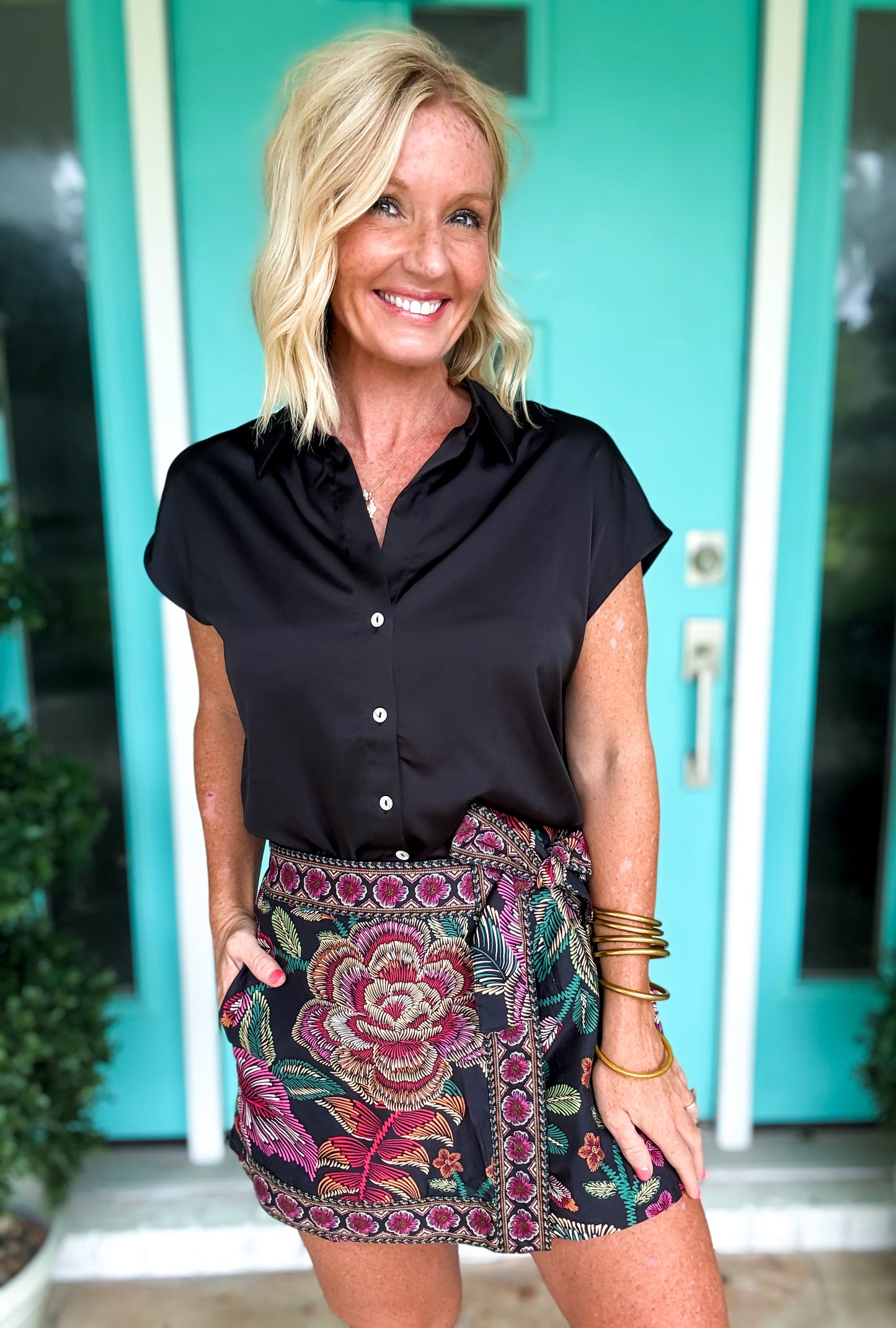 Tropical State Of Mind Skort Black