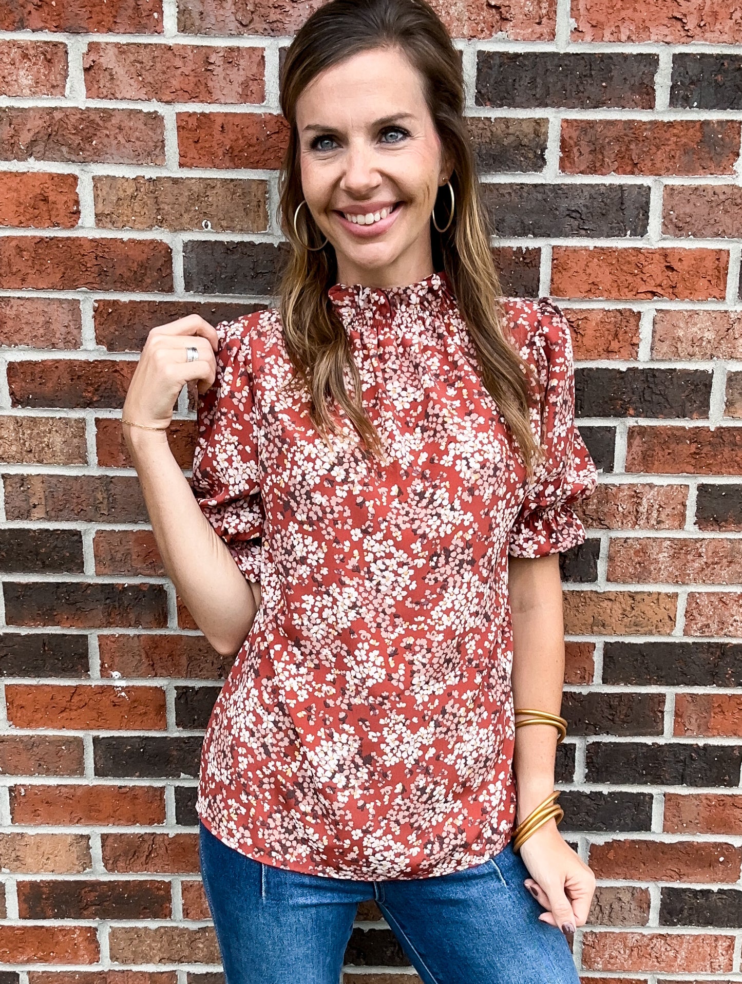 Rustic Floral Vibes Blouse