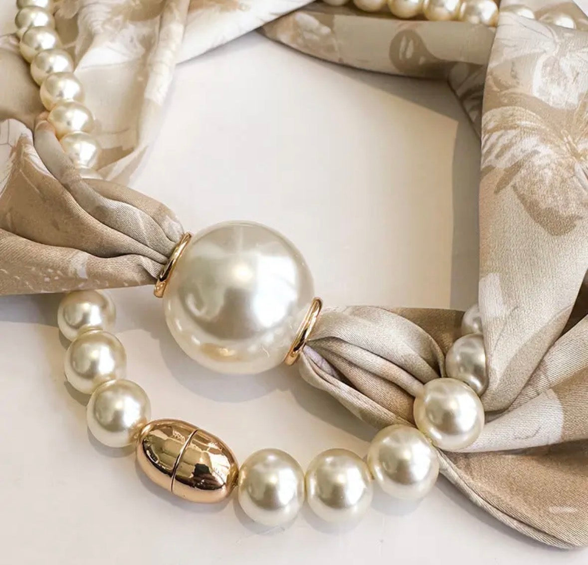 The Charlotte Scarf Necklace *magnetic clasp*