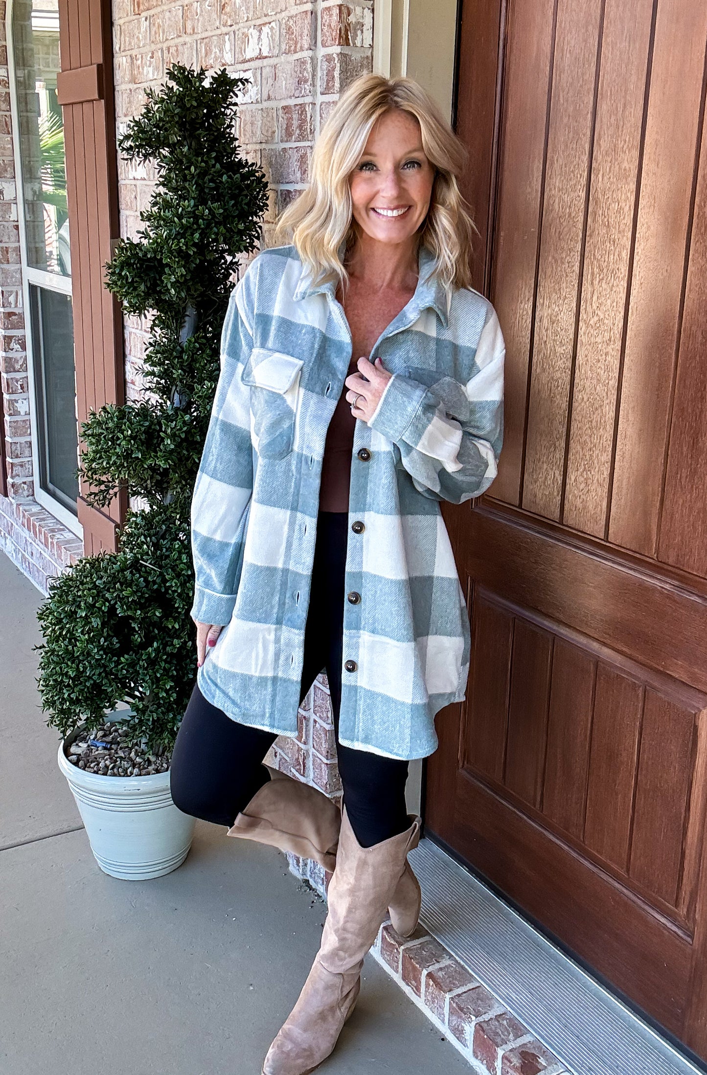 Trisha Trendy Plaid Shacket