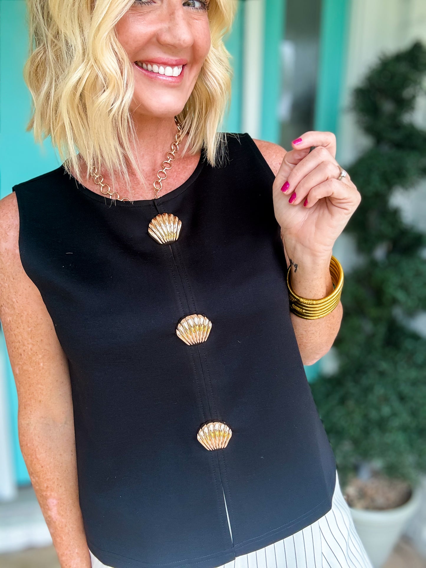 Seashell Sleeveless Top