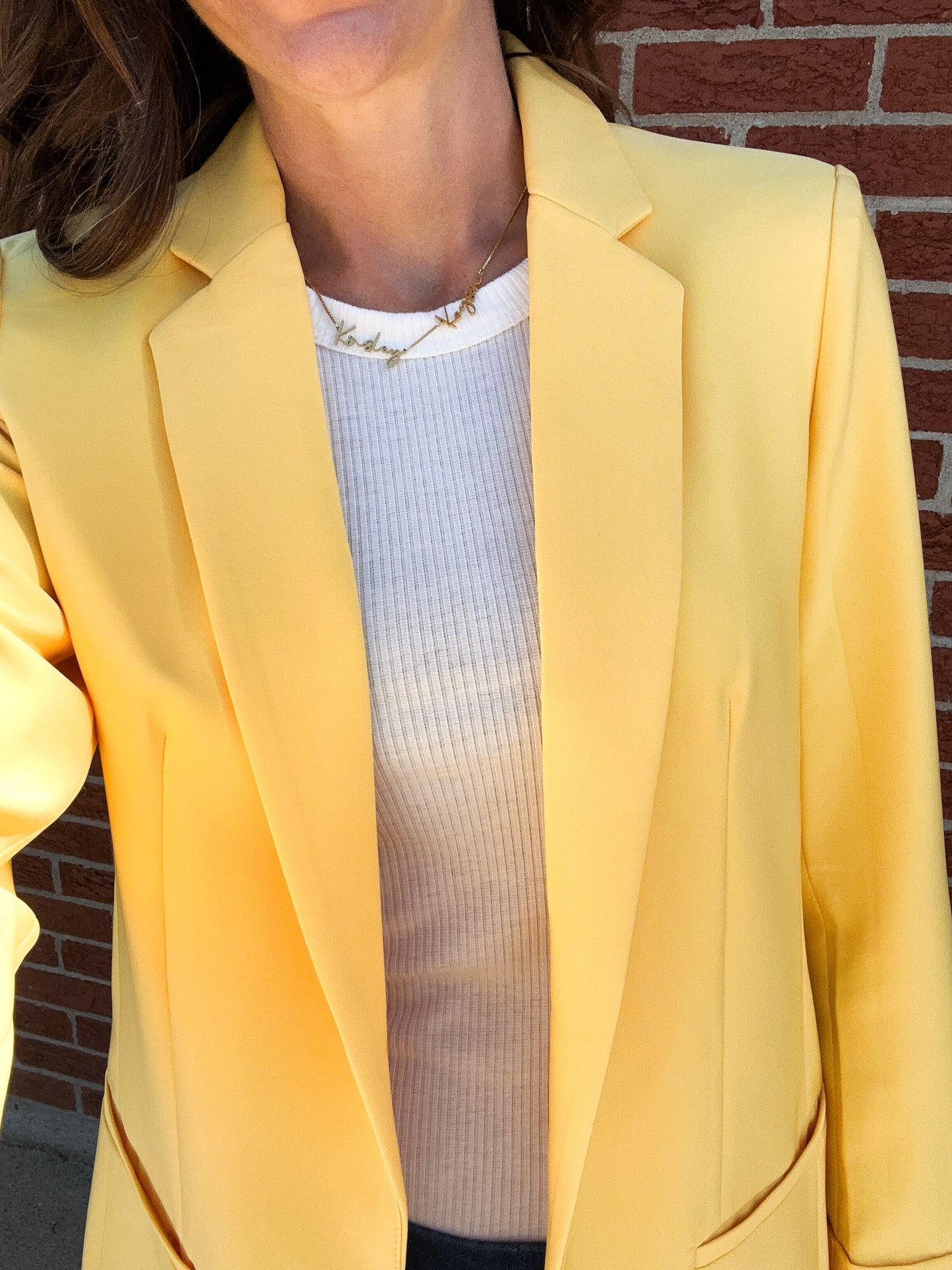 All Business Blazer -- Yellow