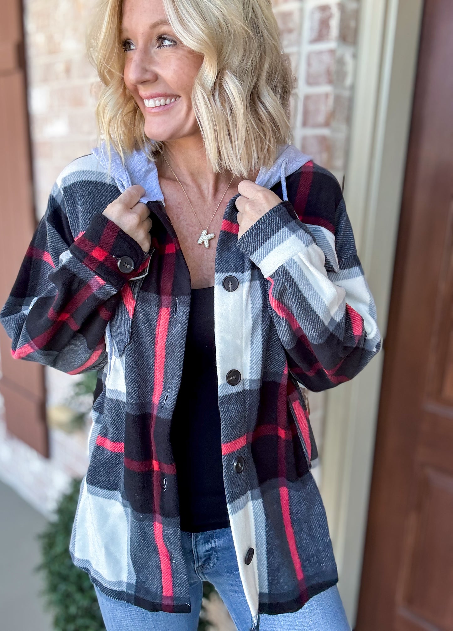 Red Plaidventure Shacket