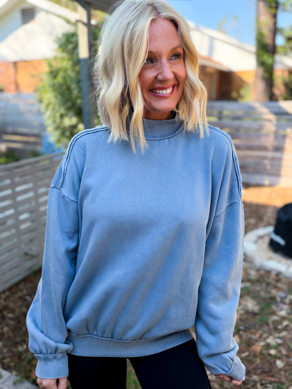 Crisp Air Mock Neck Sweatshirt