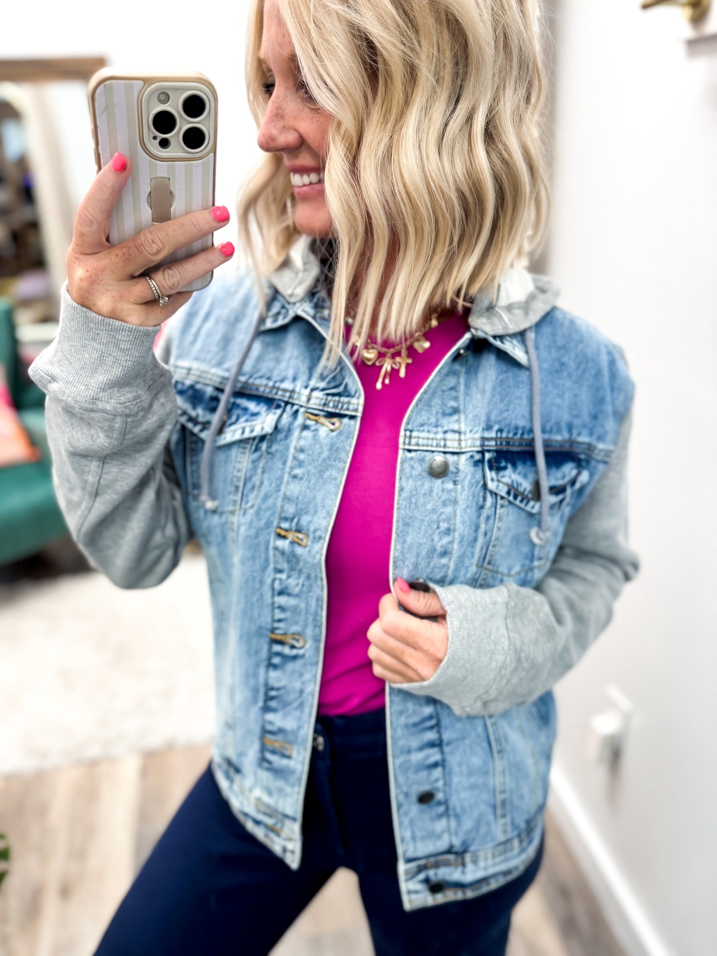 Mixed Up Denim Jacket