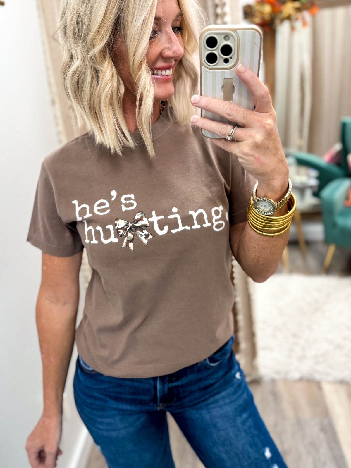 He’s Hunting Tee/Sweatshirt