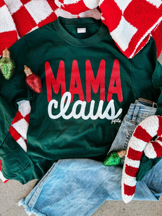 Mama Claus Long Sleeve Tee