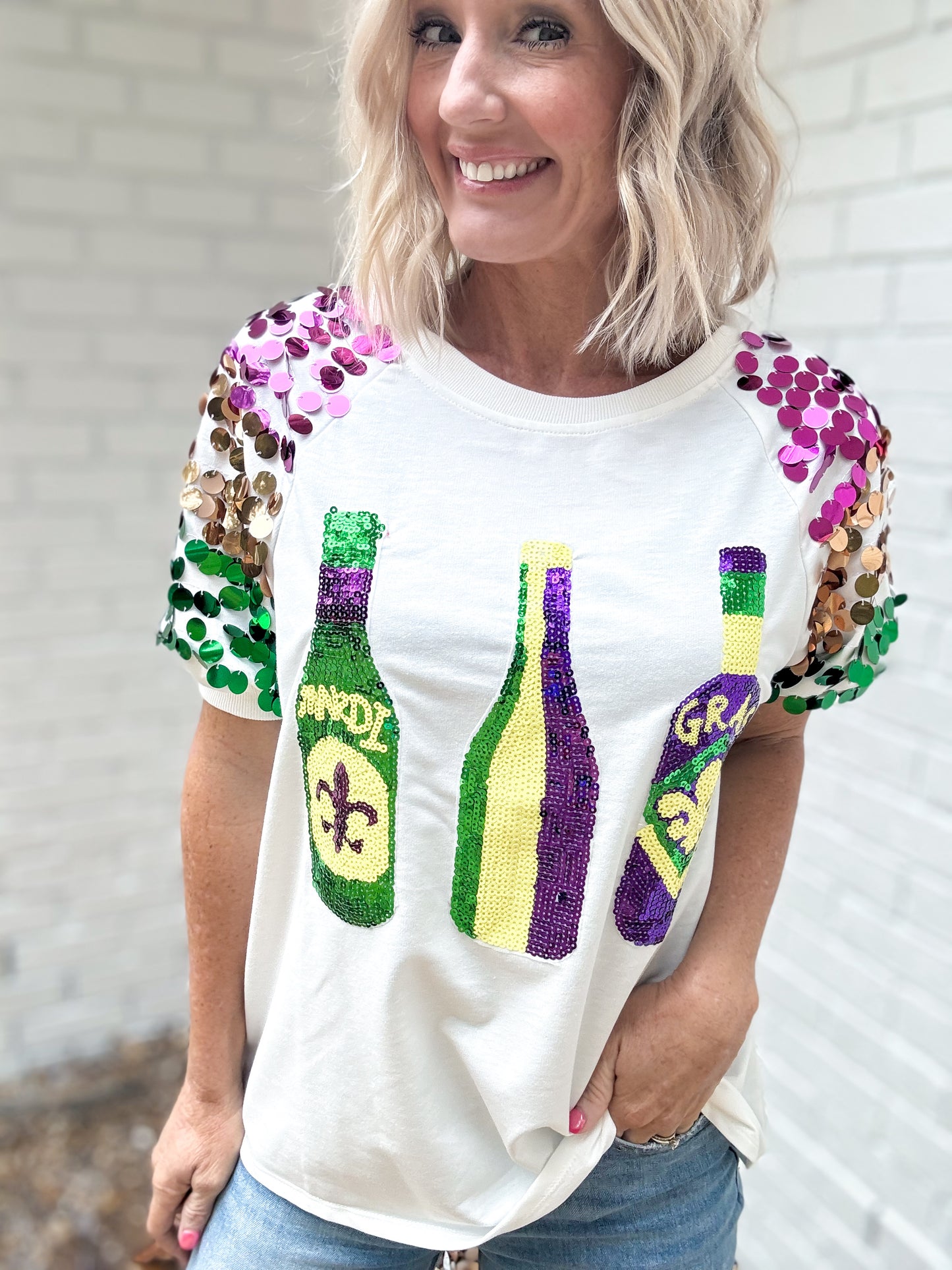 Mardi Gras Bottles Top