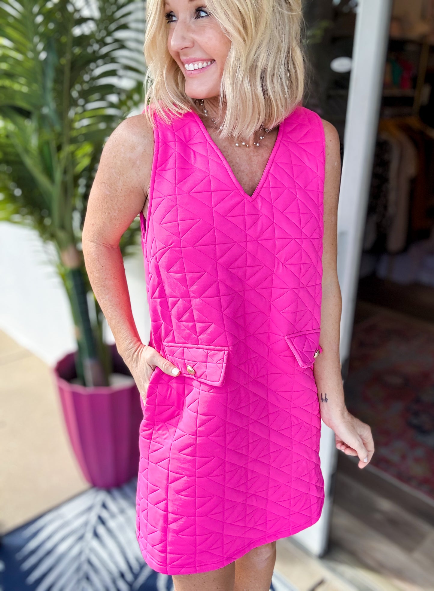 Pink Sugar Quilted Jumper
