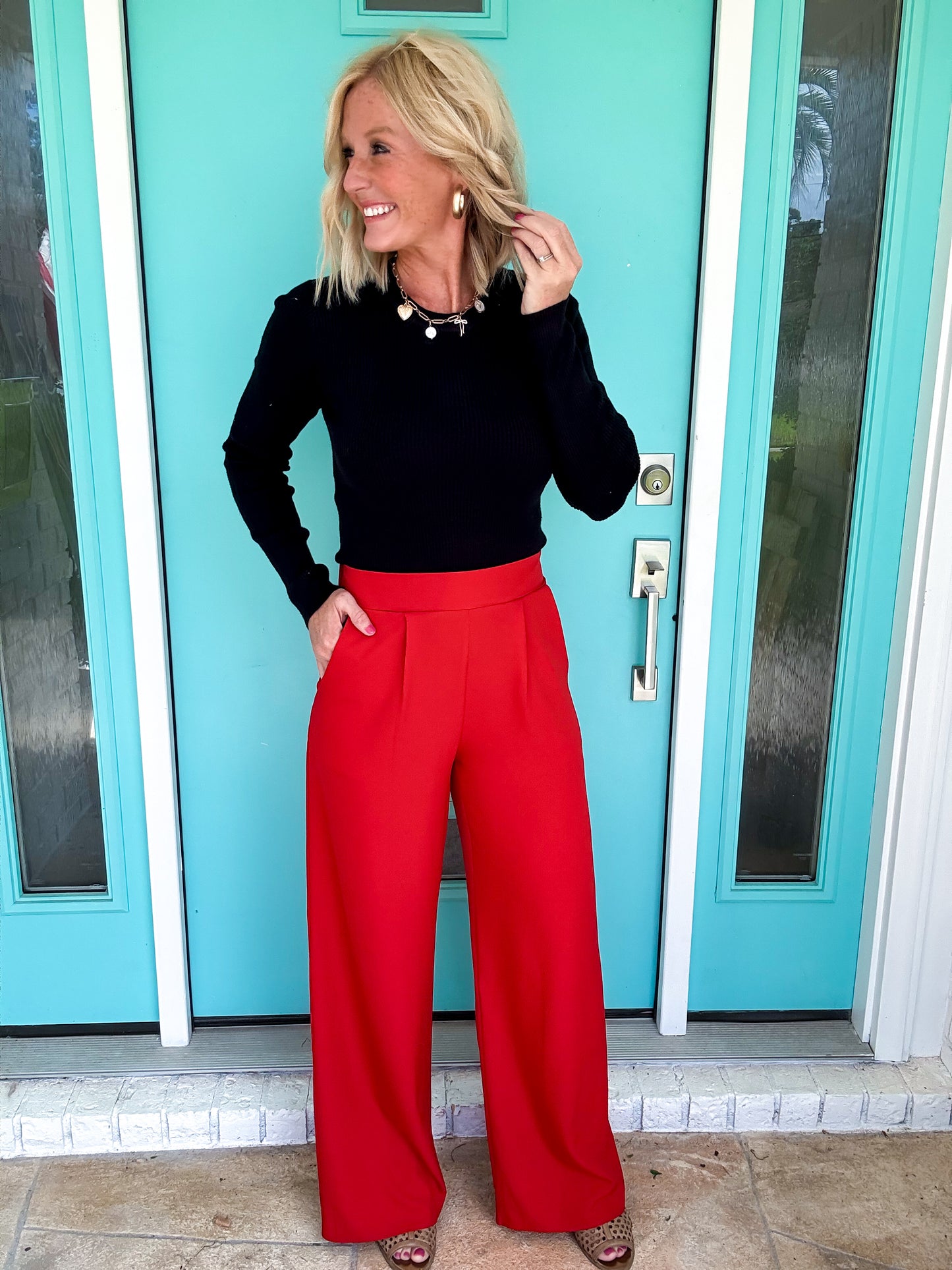 Almost 5 O’clock Stretchy Waist Dress Pants
