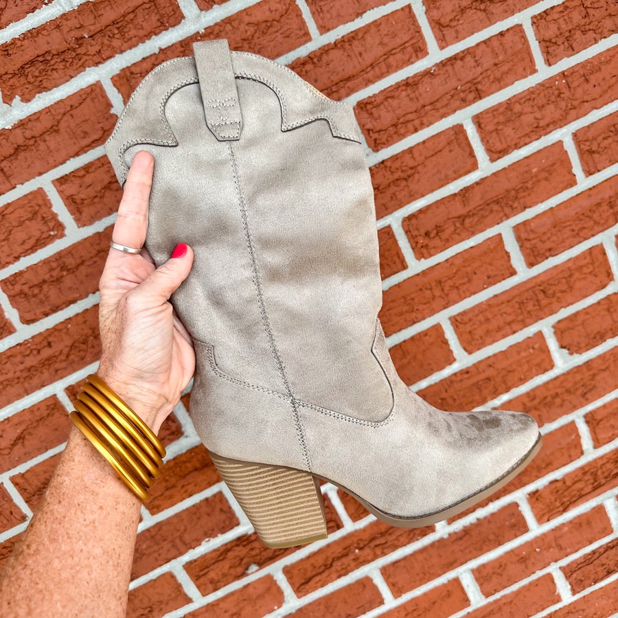 Here for Fall Mid Calf Boot