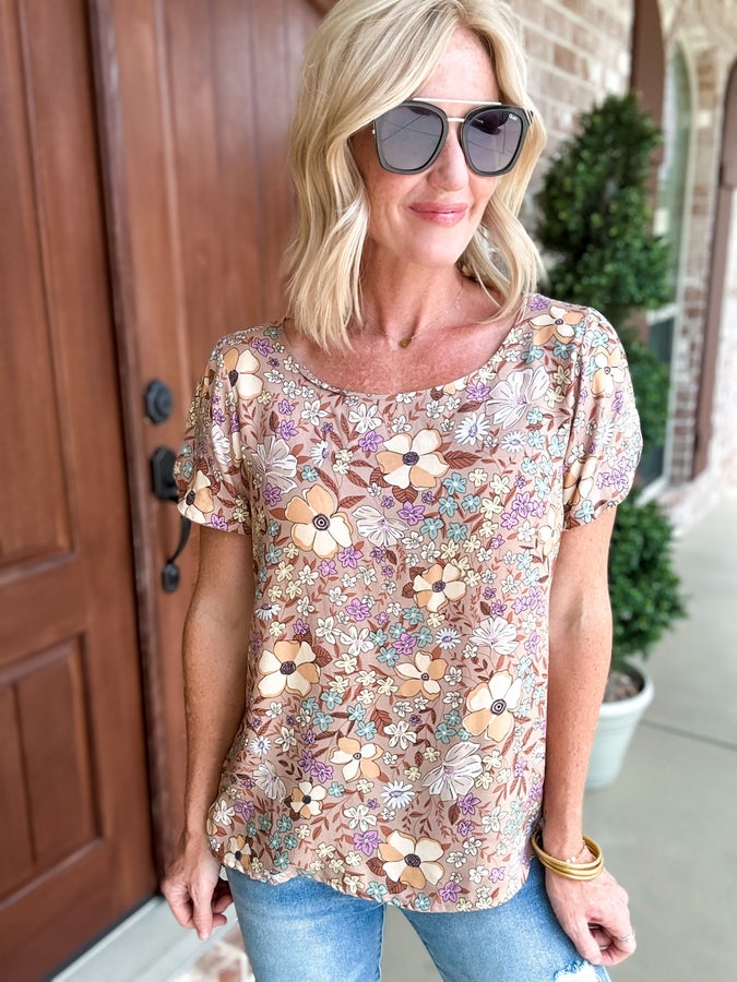 Forget Me Not Floral Top